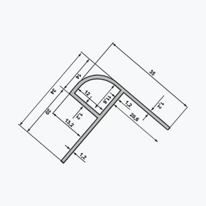 TEMPOLISTEL® A133 Apsauginis apvalus profilis pertvarai - Image 2