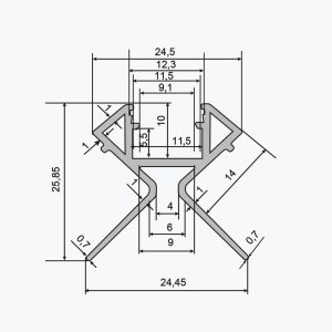 TEMPOLISTEL® A138 LED profilis pertvaro viršui - Image 2