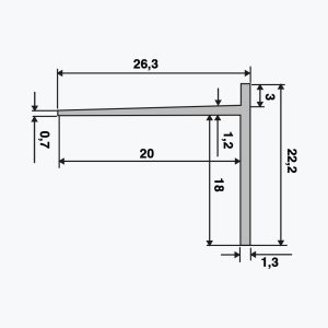 TEMPOLISTEL® B102 Stabdymo profilis BA 18 - Image 2