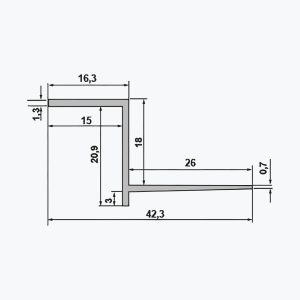TEMPOLISTEL® B103 Tuščiavidurio siūlės profilis BA 18 - Image 2