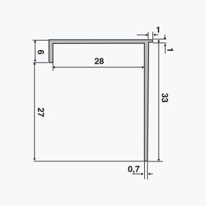 TEMPOLISTEL® B108 Gipso kartono plokštės sustabdymo profilis BA25 - Image 2