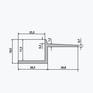 TEMPOLISTEL® B114 Tuščiavidurio siūlės profilis - Image 2